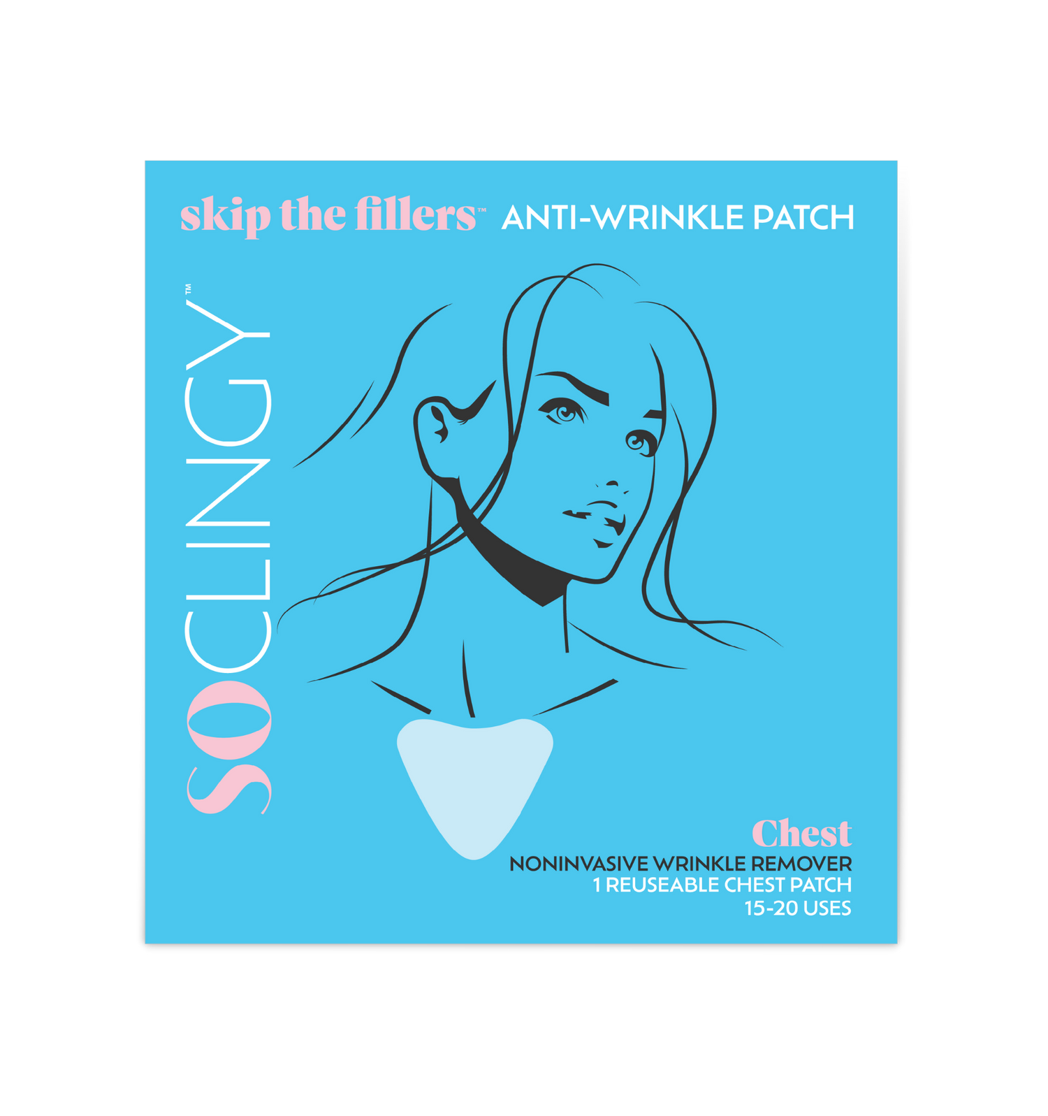 This anti aging silicone patch smooths morning chest wrinkles. It is a better alternative to medical intervention. It smooths skin in 3 hours or less.